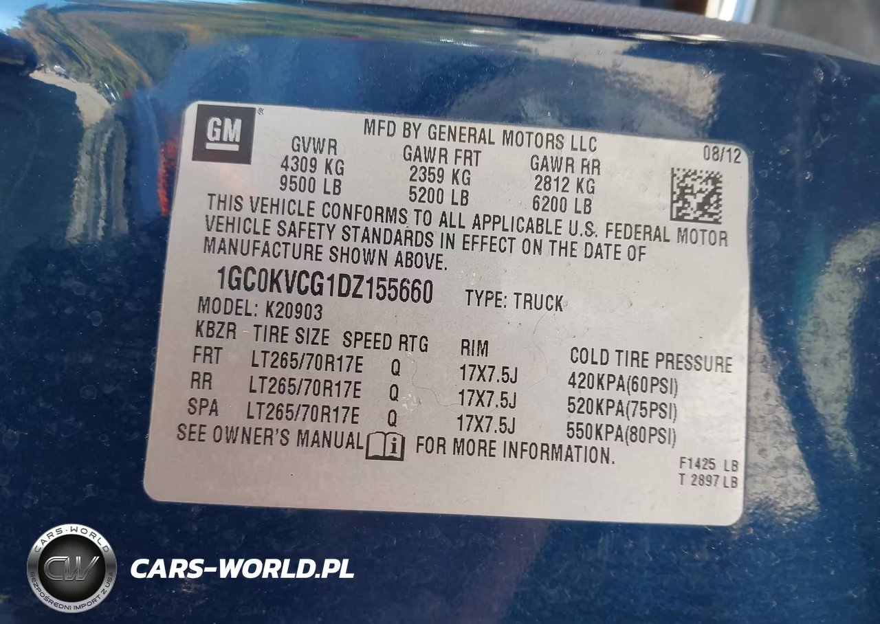 2013 Chevrolet Silverado 2500Hd Work Truck VIN:1GC0KVCG1DZ155660 - 9