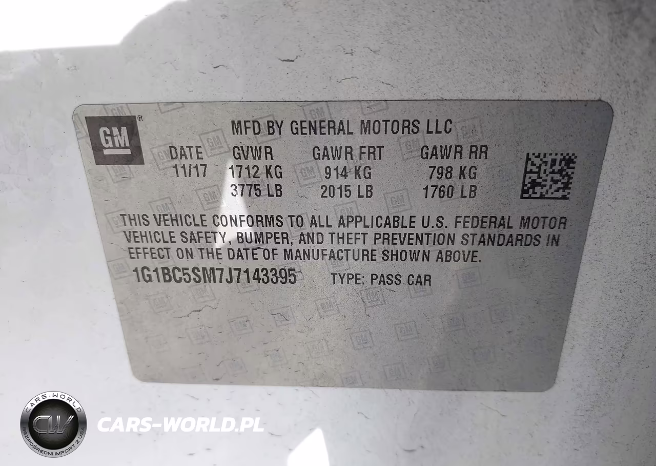 2018 Chevrolet Cruze Ls Auto VIN:1G1BC5SM7J7143395 - 9