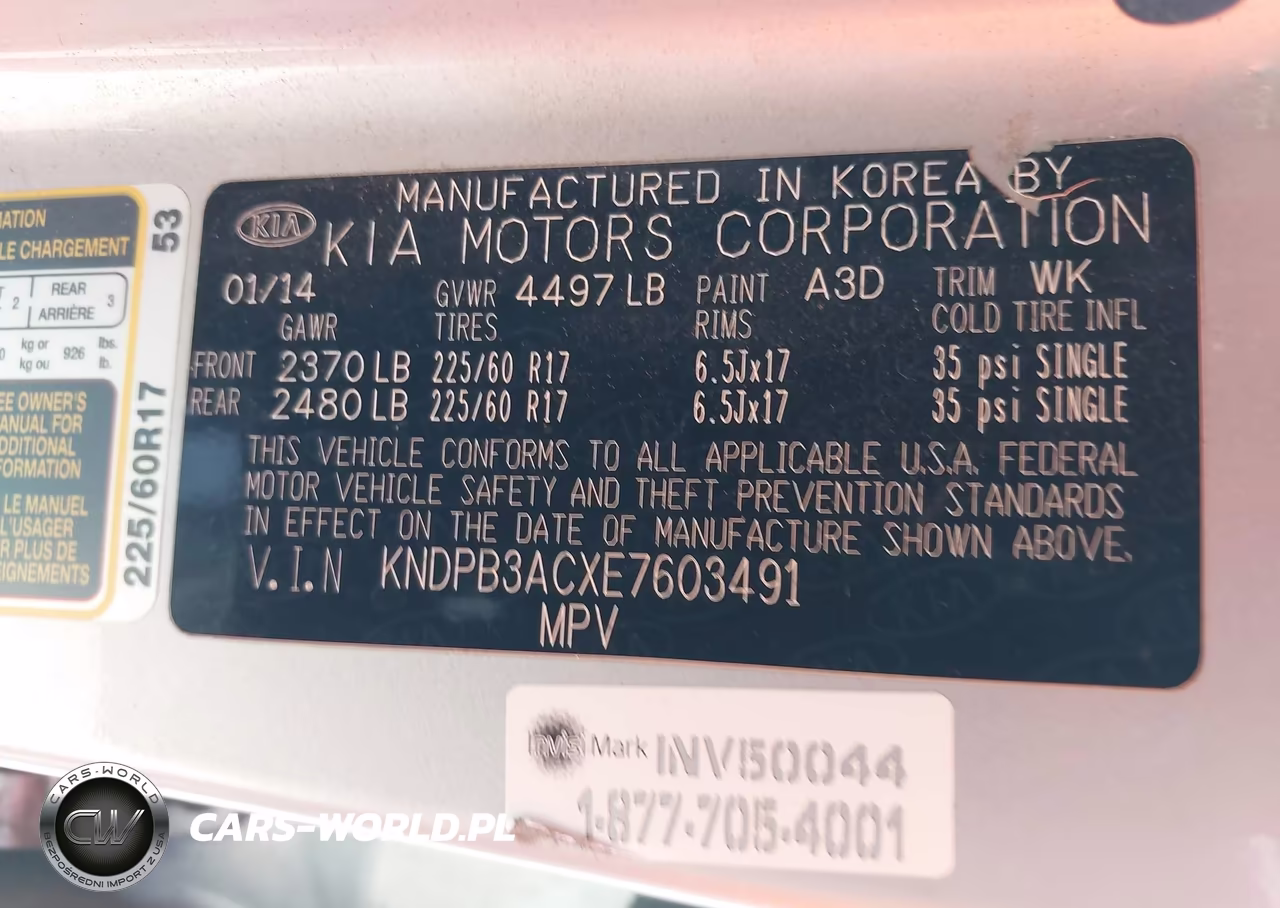 2014 Kia Sportage Lx VIN:KNDPB3ACXE7603491 - 9
