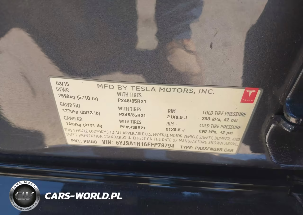 2015 Tesla Model S 60-70-85 VIN:5YJSA1H16FFP79794 - 9