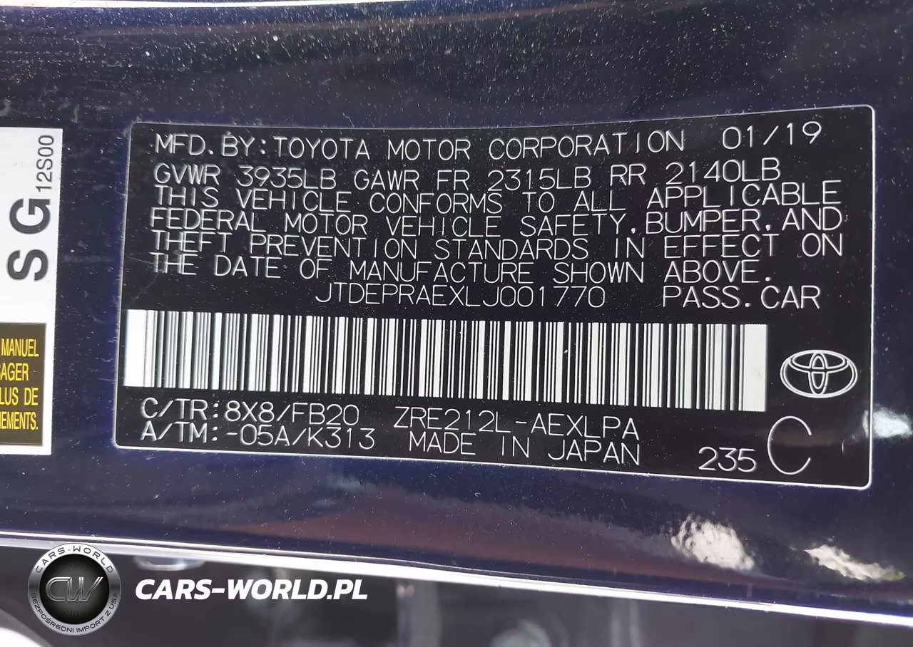 2020 Toyota Corolla Le VIN:JTDEPRAEXLJ001770 - 9