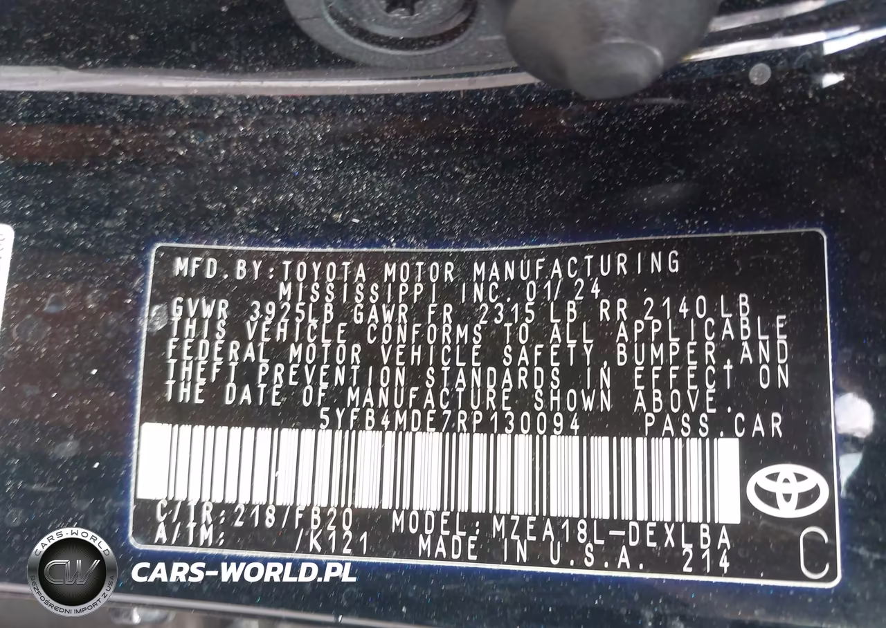 2024 Toyota Corolla Le VIN:5YFB4MDE7RP130094 - 9