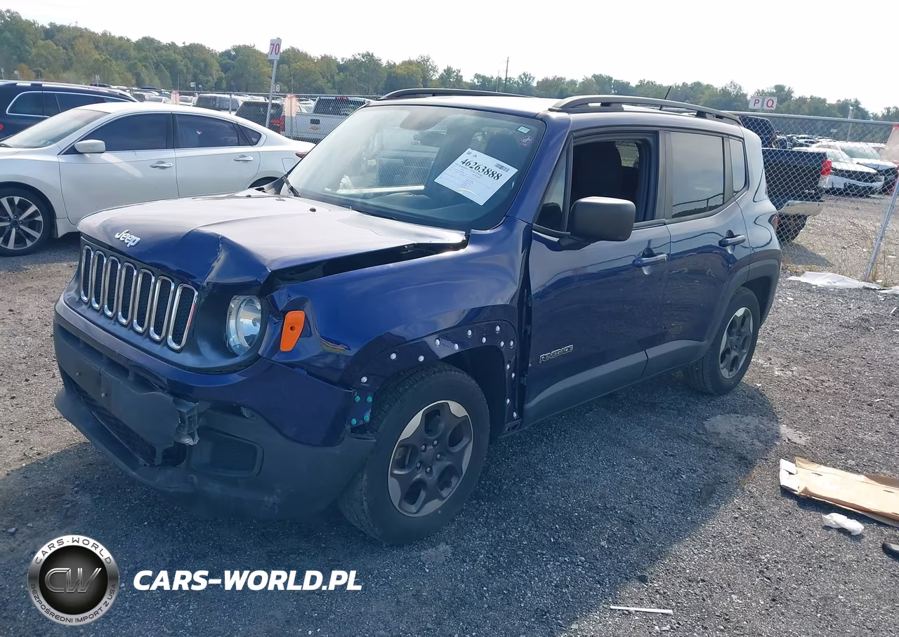 2017 Jeep Renegade Sport Fwd VIN:ZACCJAAB5HPG03998 - 2