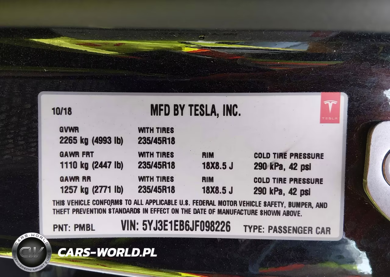 2018 Tesla Model 3 Long Range-Performance VIN:5YJ3E1EB6JF098226 - 9