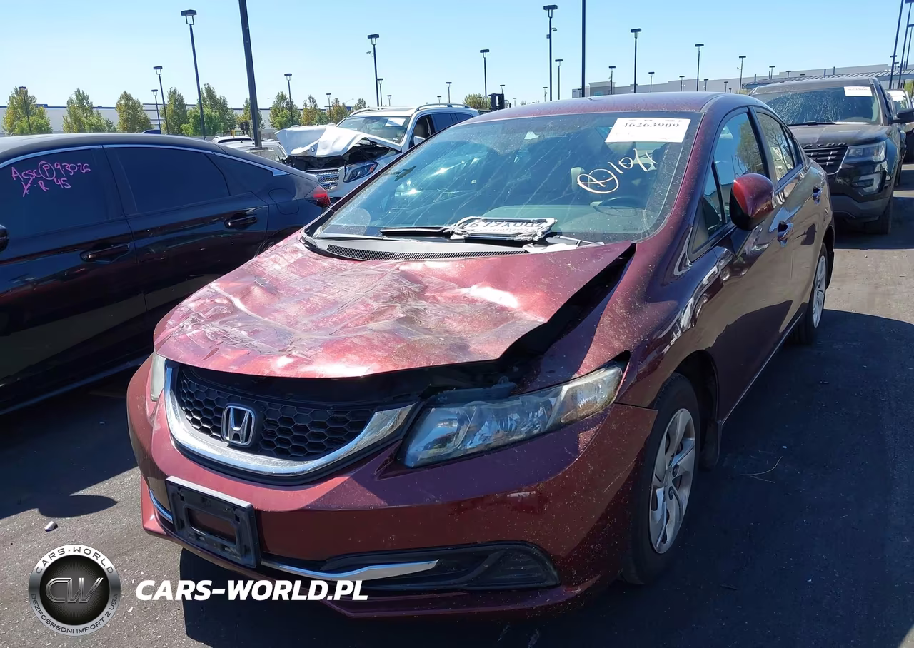 2013 Honda Civic Lx VIN:19XFB2F54DE295202 - 14