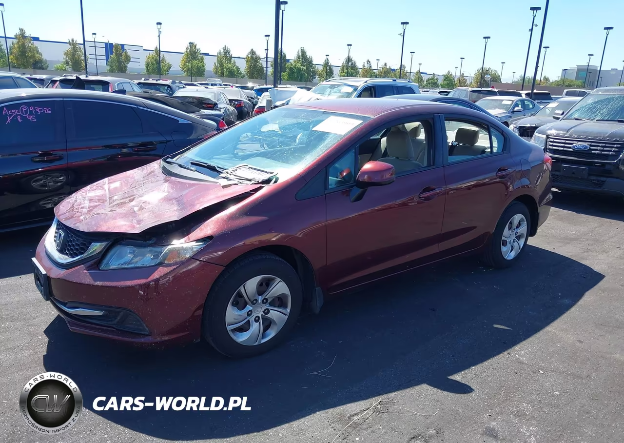 2013 Honda Civic Lx VIN:19XFB2F54DE295202 - 2