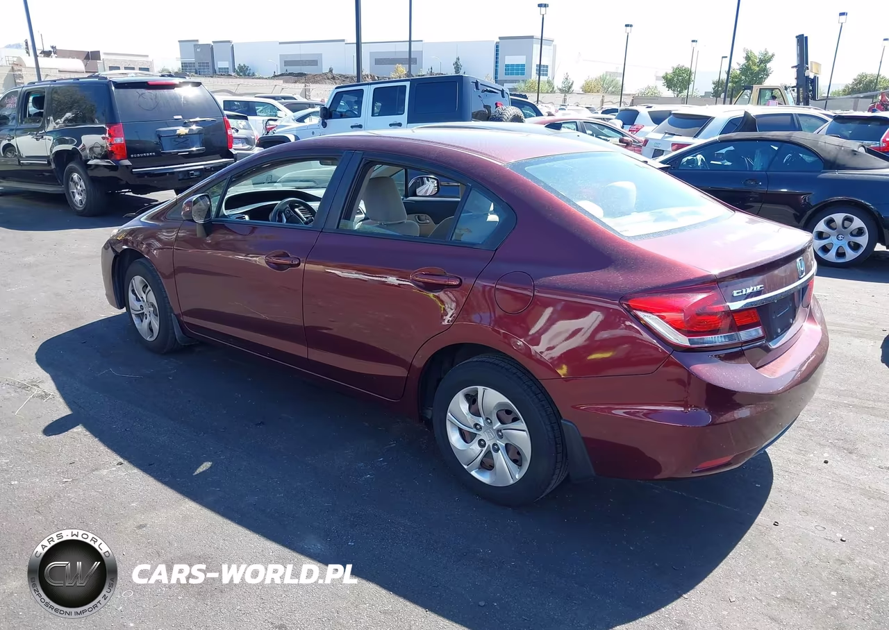 2013 Honda Civic Lx VIN:19XFB2F54DE295202 - 3