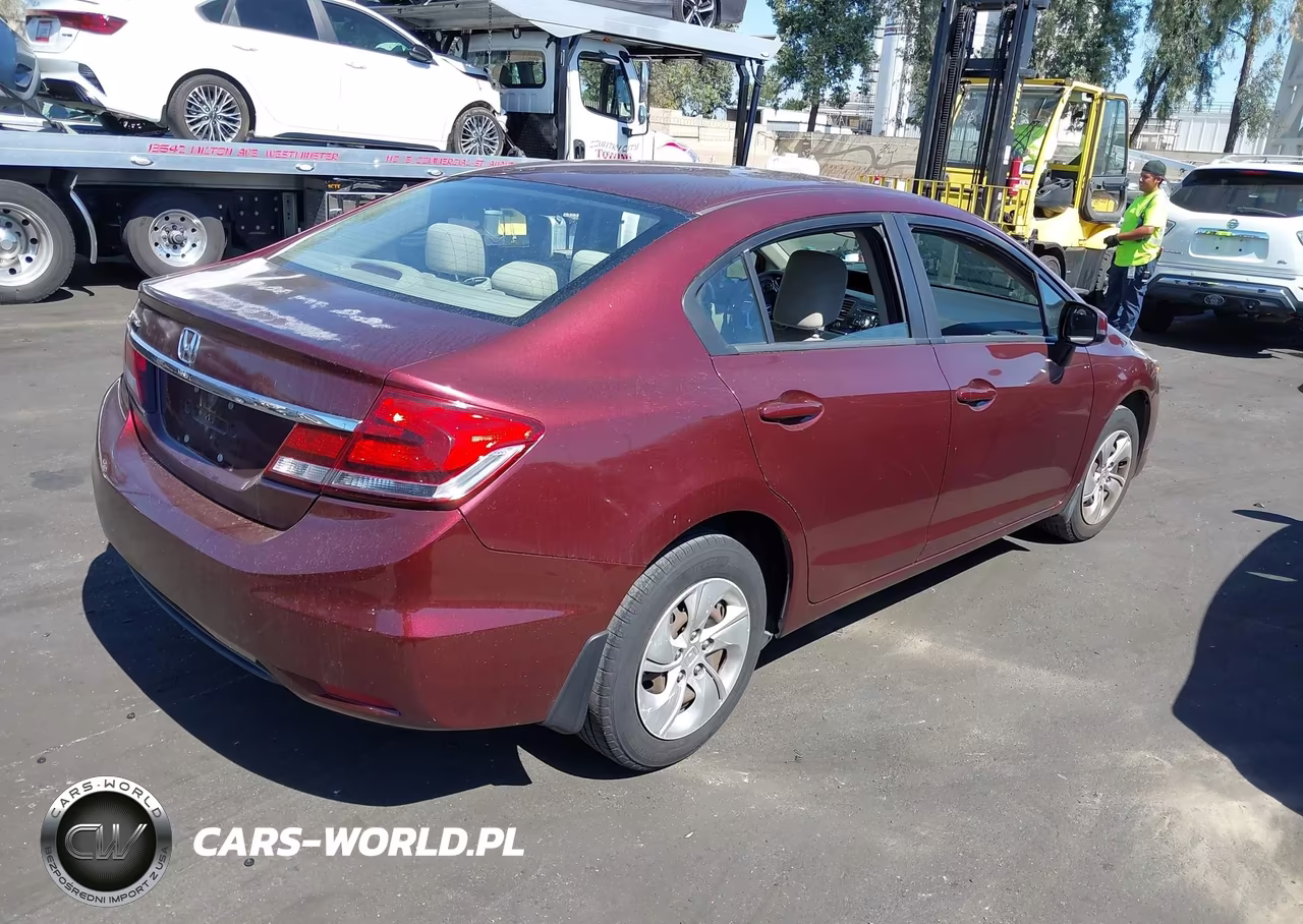2013 Honda Civic Lx VIN:19XFB2F54DE295202 - 4