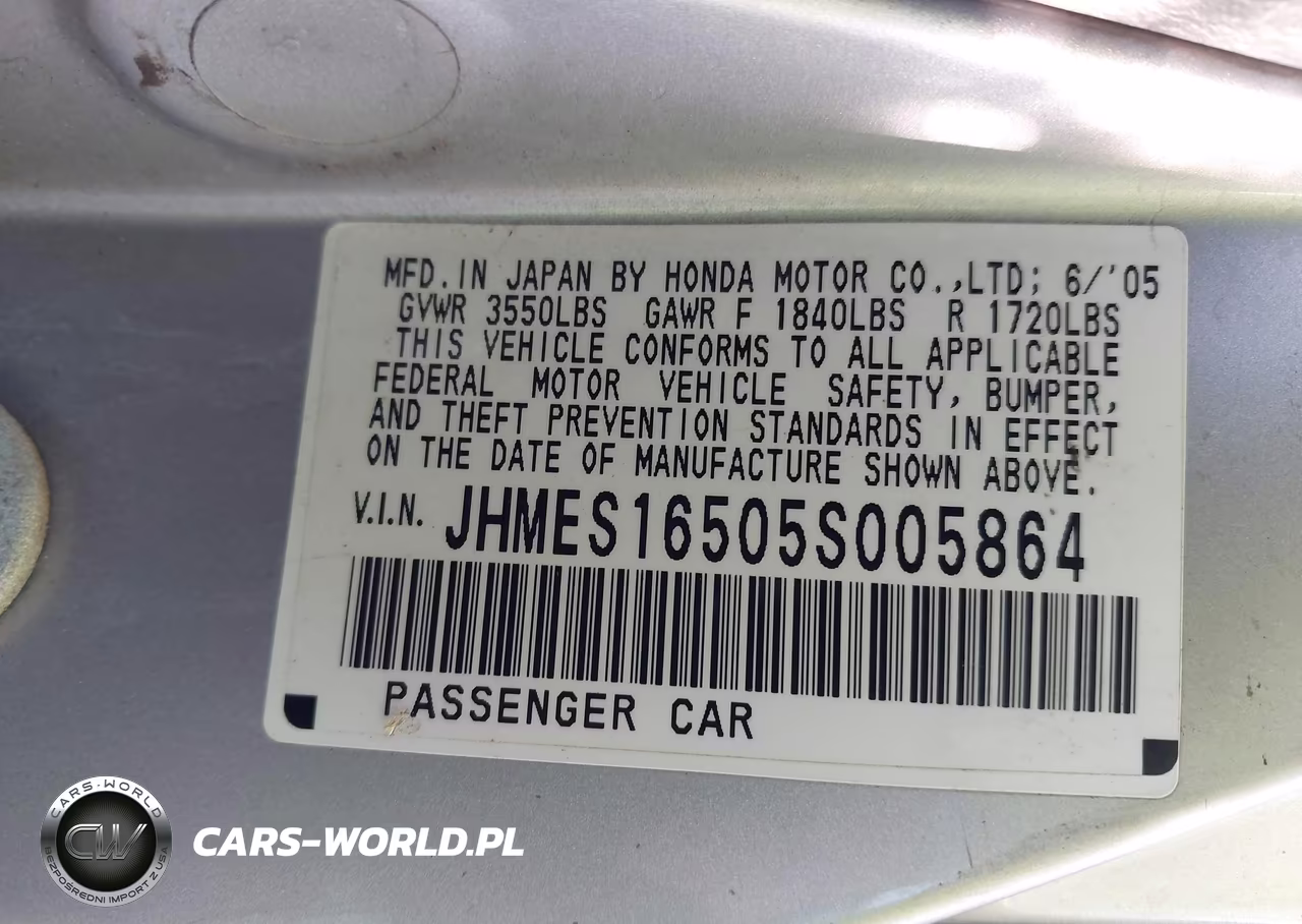 2005 Honda Civic Lx VIN:JHMES16505S005864 - 9
