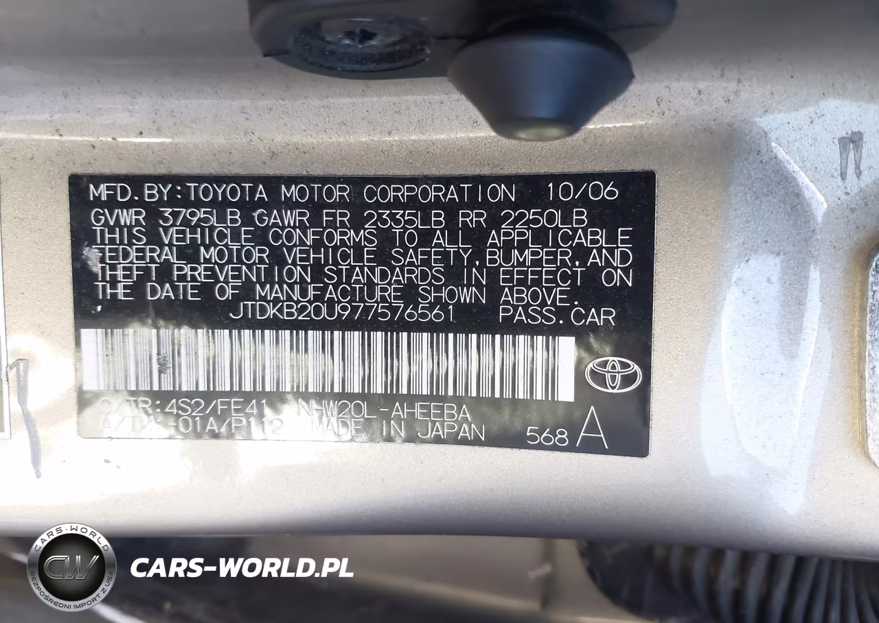 2007 Toyota Prius Touring VIN:JTDKB20U977576561 - 9