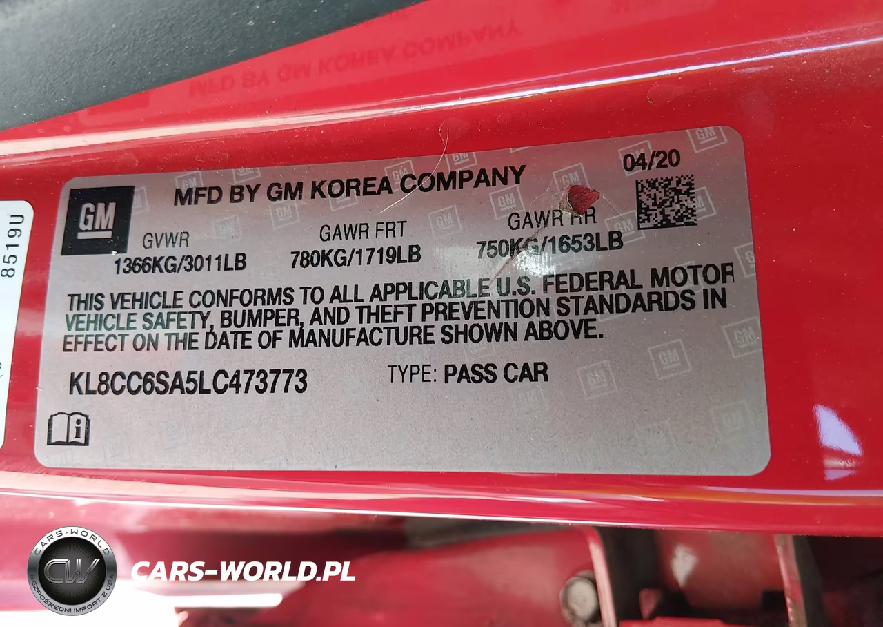 2020 Chevrolet Spark Fwd 1Lt Manual VIN:KL8CC6SA5LC473773 - 9