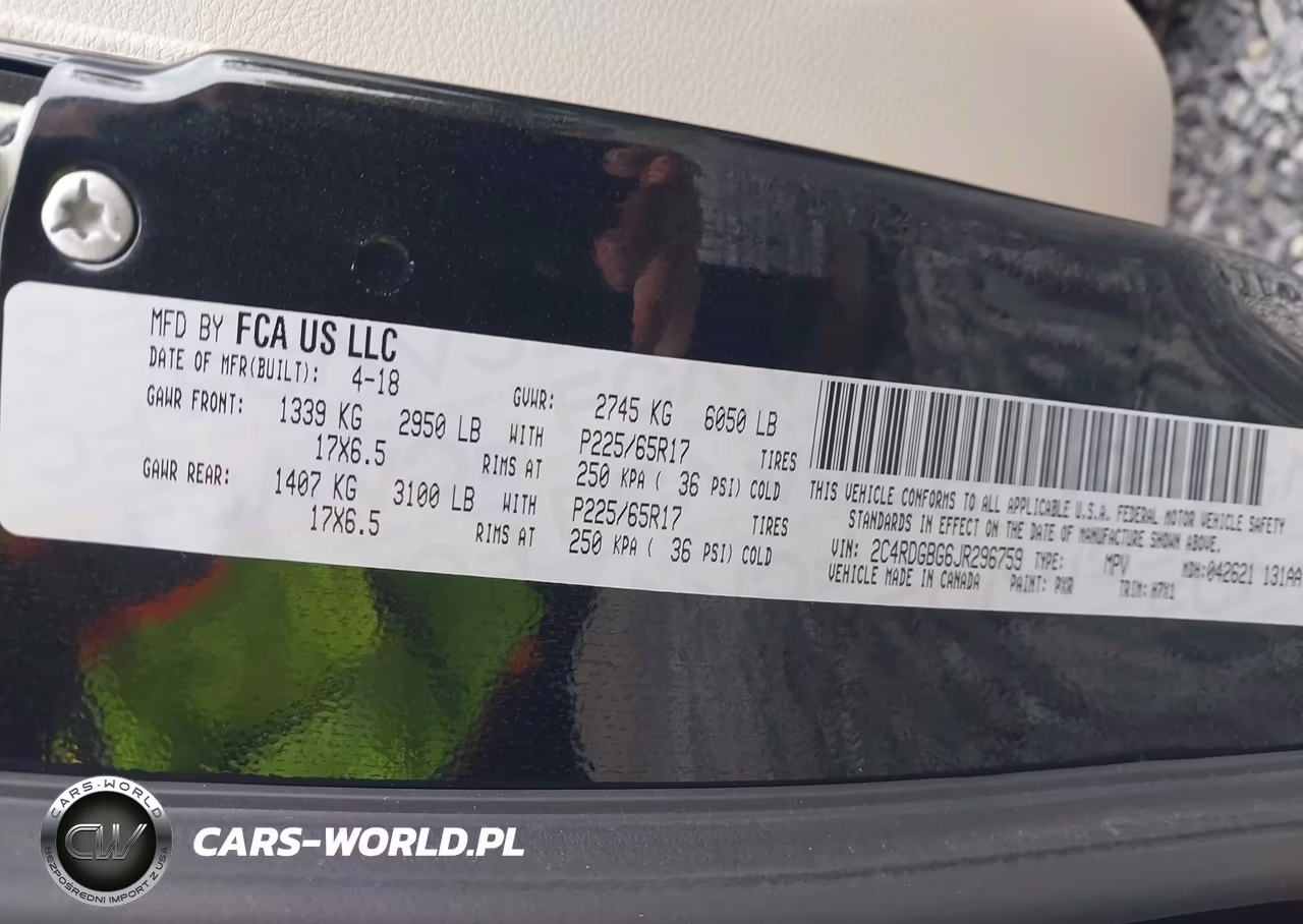 2018 Dodge Grand Caravan Se VIN:2C4RDGBG6JR296759 - 9