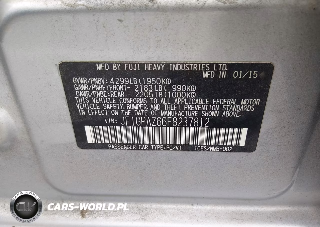 2015 Subaru Impreza Wagon 2.0I Sport Limited VIN:JF1GPAZ66F8237812 - 9