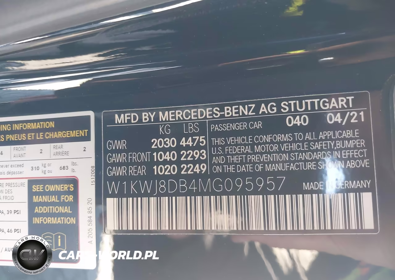 2021 Mercedes-Benz C 300 Coupe VIN:W1KWJ8DB4MG095957 - 9