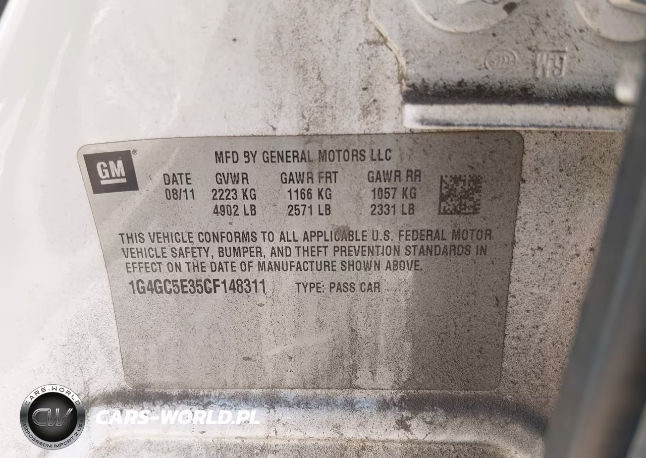 2012 Buick Lacrosse Leather Group VIN:1G4GC5E35CF148311 - 9
