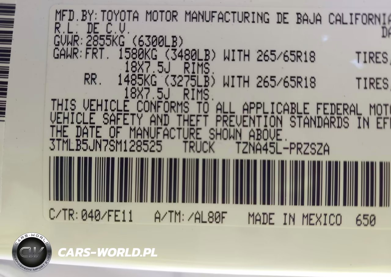 2025 Toyota Tacoma Trd Sport VIN:3TMLB5JN7SM128525 - 9