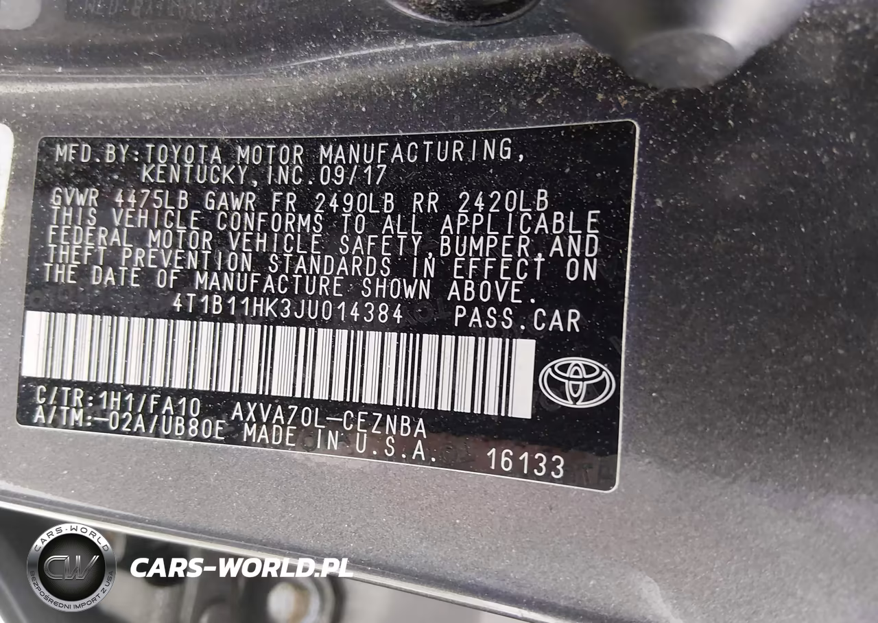 2018 Toyota Camry Le VIN:4T1B11HK3JU014384 - 9