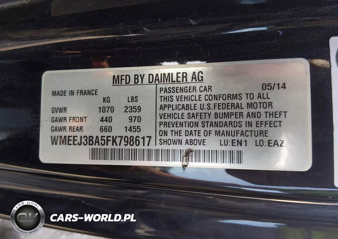 2015 Smart Fortwo Pure VIN:WMEEJ3BA5FK798617 - 9