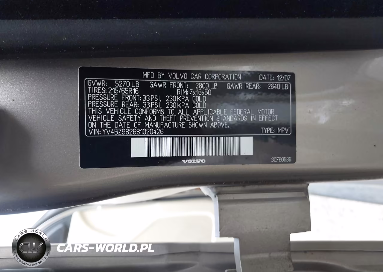 2008 Volvo Xc70 3.2 VIN:YV4BZ982681020426 - 9