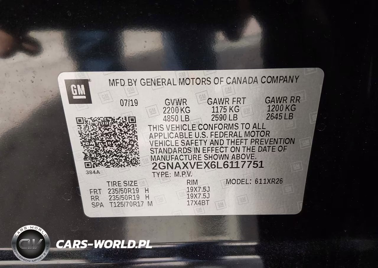 2020 Chevrolet Equinox Awd Lt 2.0L Turbo VIN:2GNAXVEX6L6117751 - 9