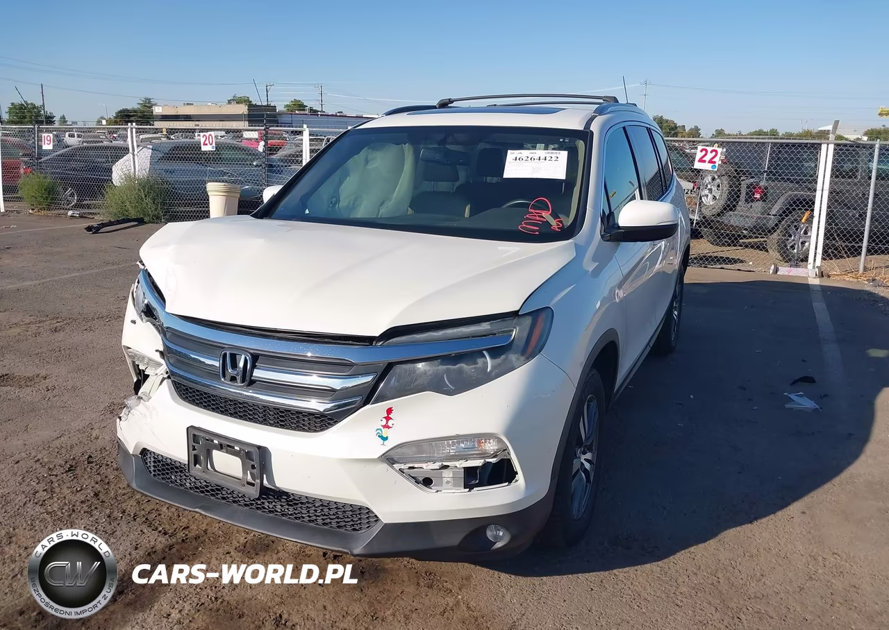 2016 Honda Pilot Ex-L VIN:5FNYF6H53GB115384 - 2