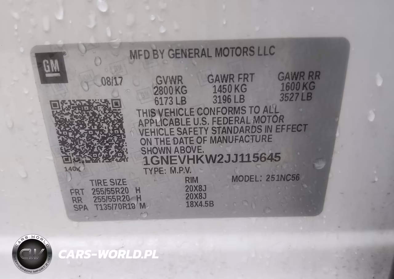 2018 Chevrolet Traverse 3Lt VIN:1GNEVHKW2JJ115645 - 9