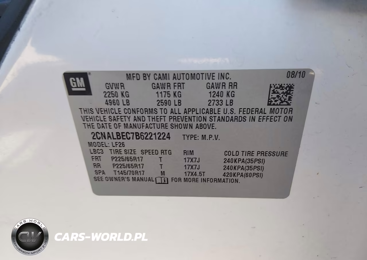 2011 Chevrolet Equinox Ls VIN:2CNALBEC7B6221224 - 9
