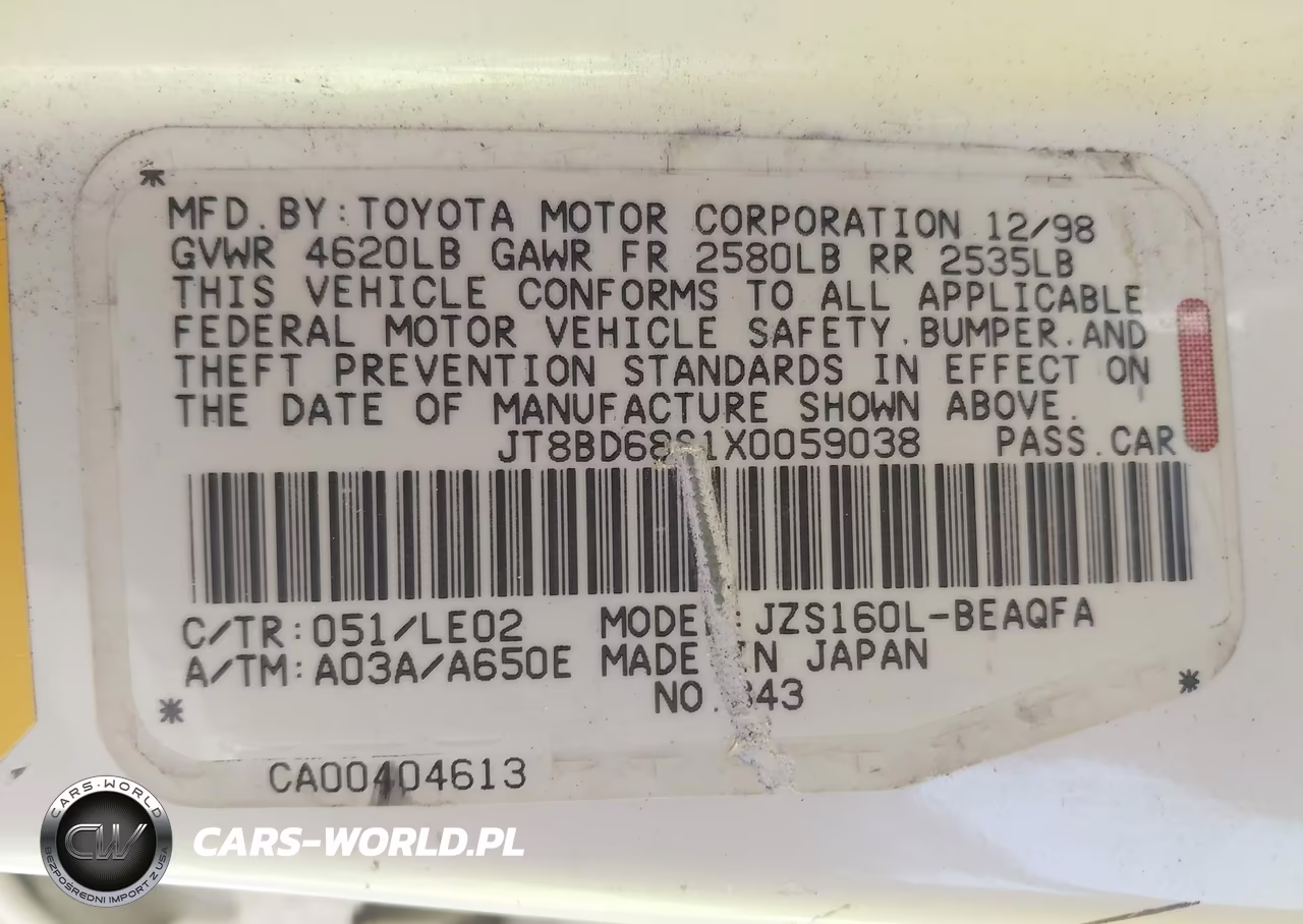 1999 Lexus Gs 300 VIN:JT8BD68S1X0059038 - 9