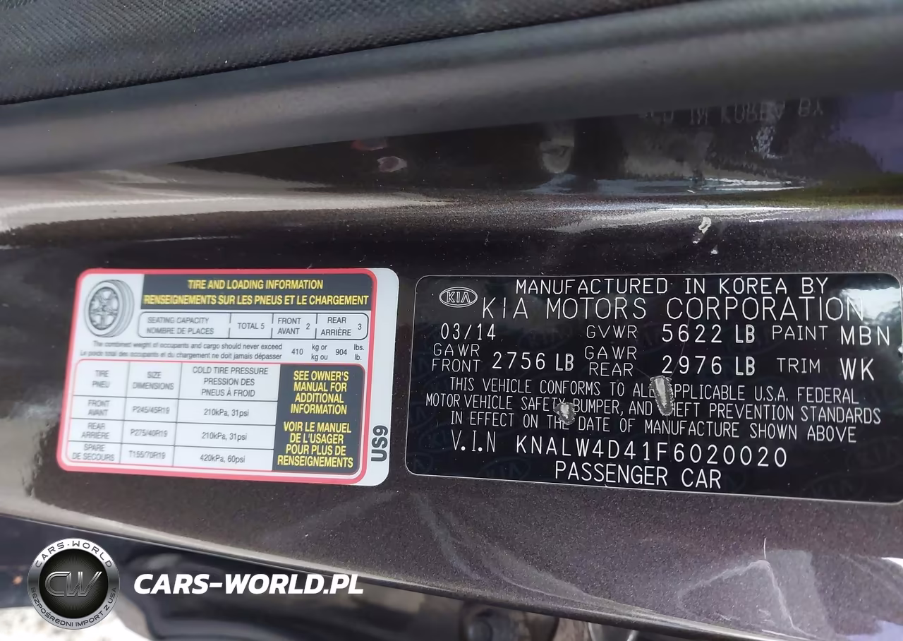 2015 Kia K900 Luxury VIN:KNALW4D41F6020020 - 9