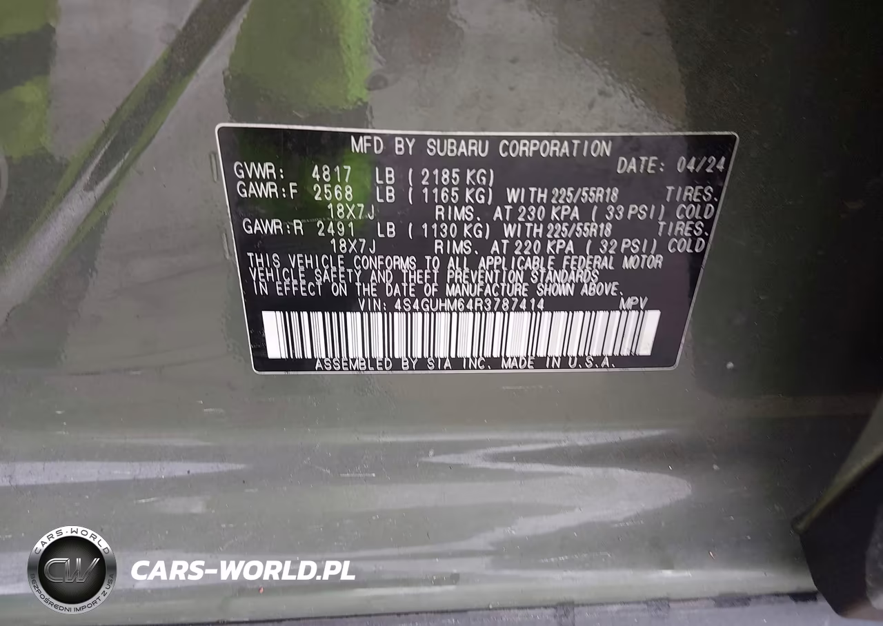 2024 Subaru Crosstrek Limited VIN:4S4GUHM64R3787414 - 9