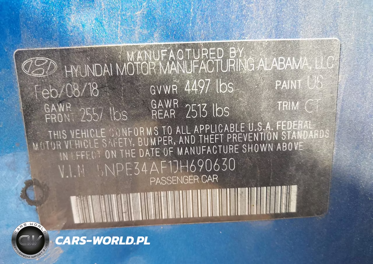 2018 Hyundai Sonata Sport VIN:5NPE34AF1JH690630 - 9