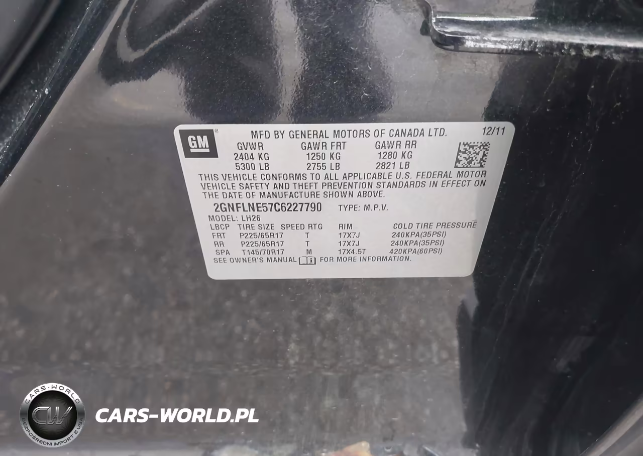 2012 Chevrolet Equinox 2Lt VIN:2GNFLNE57C6227790 - 9
