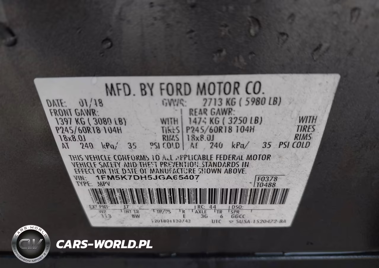 2018 Ford Explorer Xlt VIN:1FM5K7DH5JGA65407 - 9