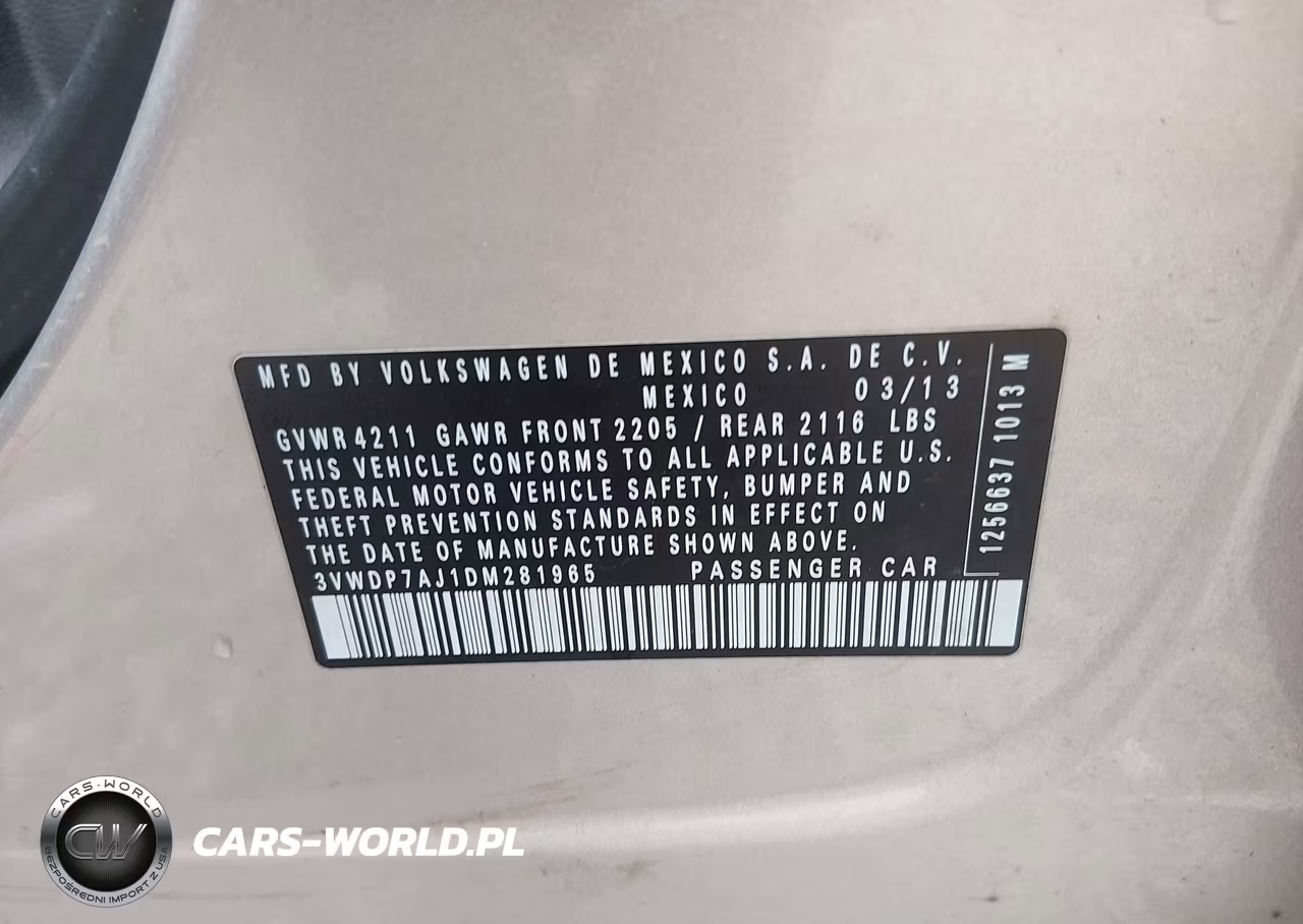 2013 Volkswagen Jetta 2.5L Se VIN:3VWDP7AJ1DM281965 - 9