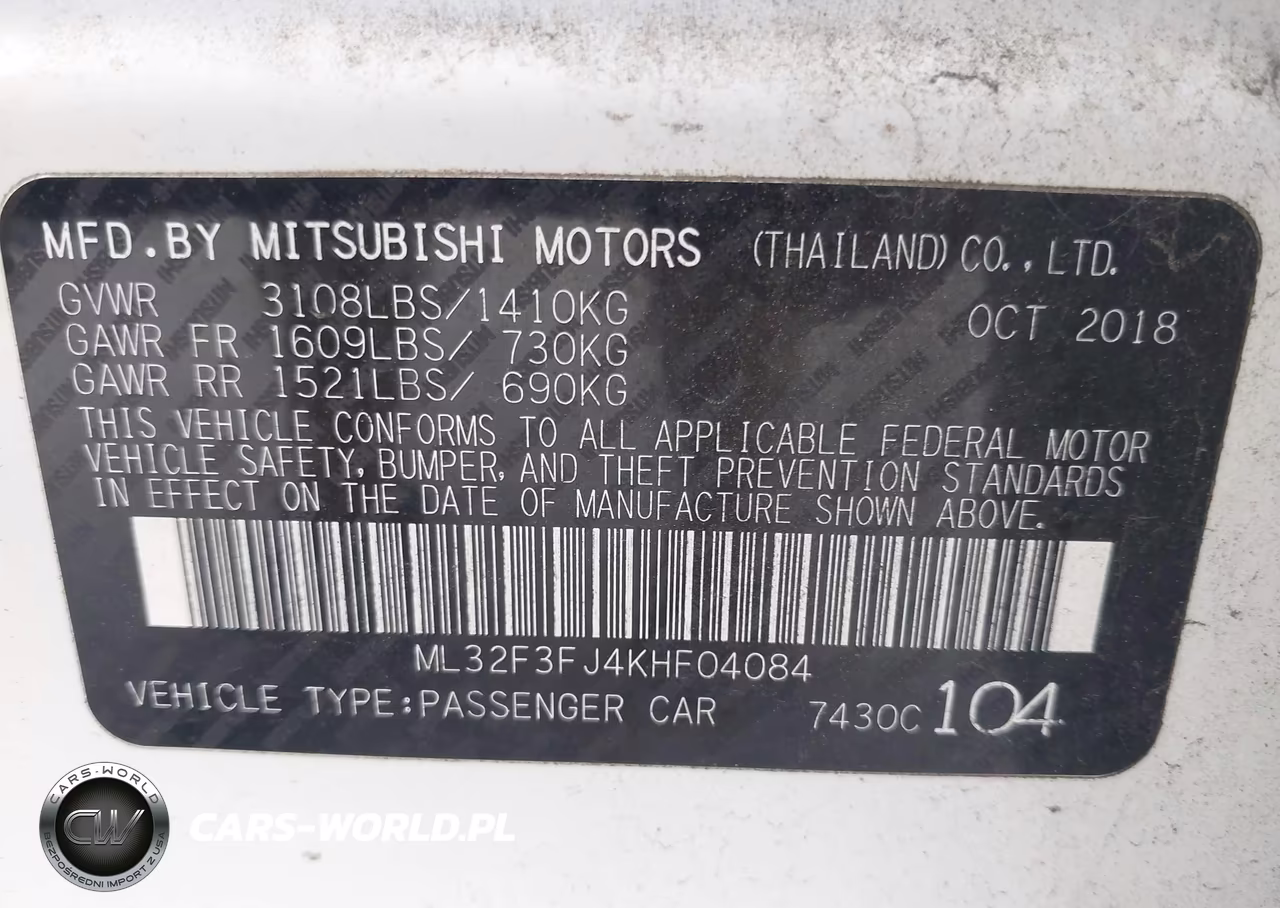 2019 Mitsubishi Mirage G4 Es VIN:ML32F3FJ4KHF04084 - 9