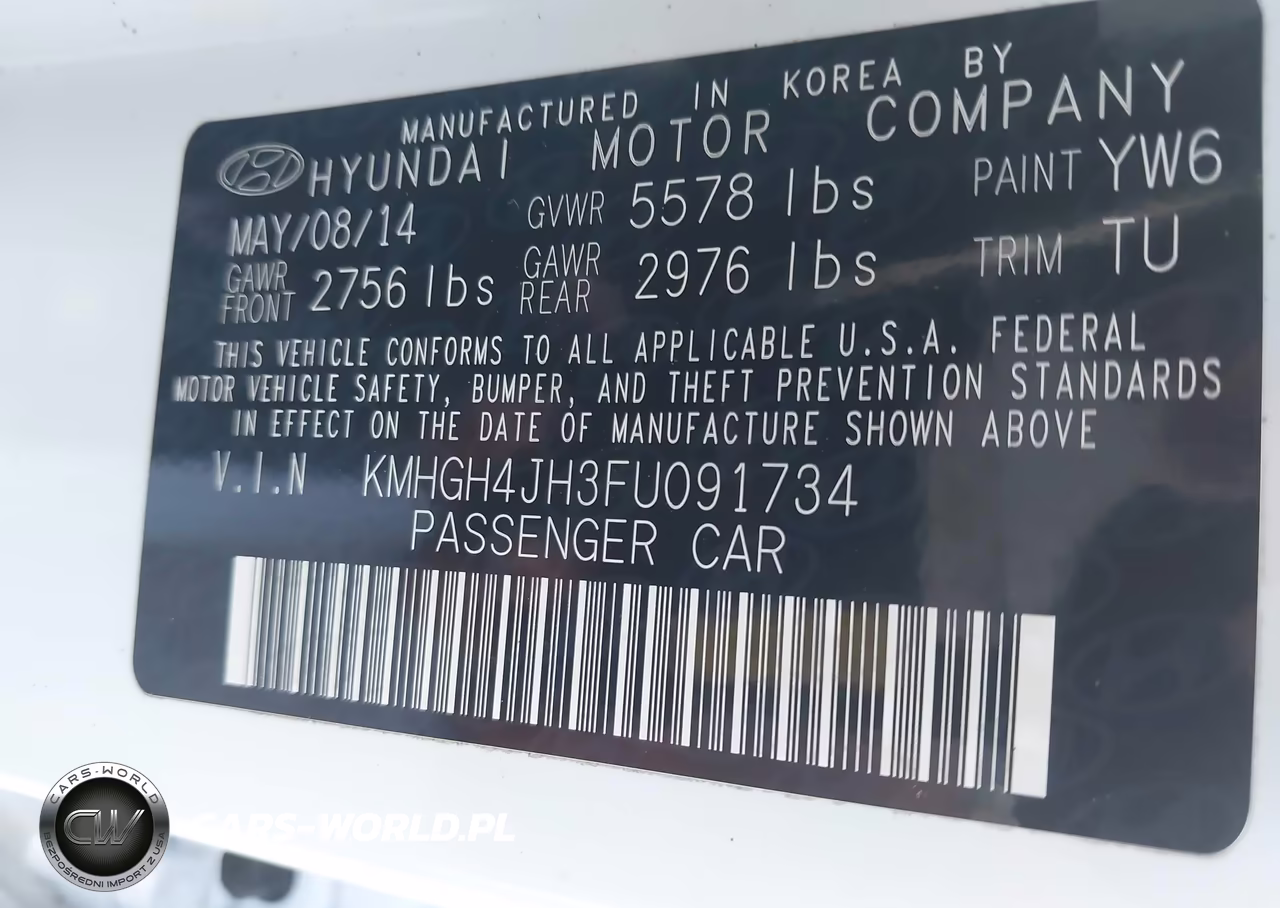 2015 Hyundai Equus Signature VIN:KMHGH4JH3FU091734 - 9