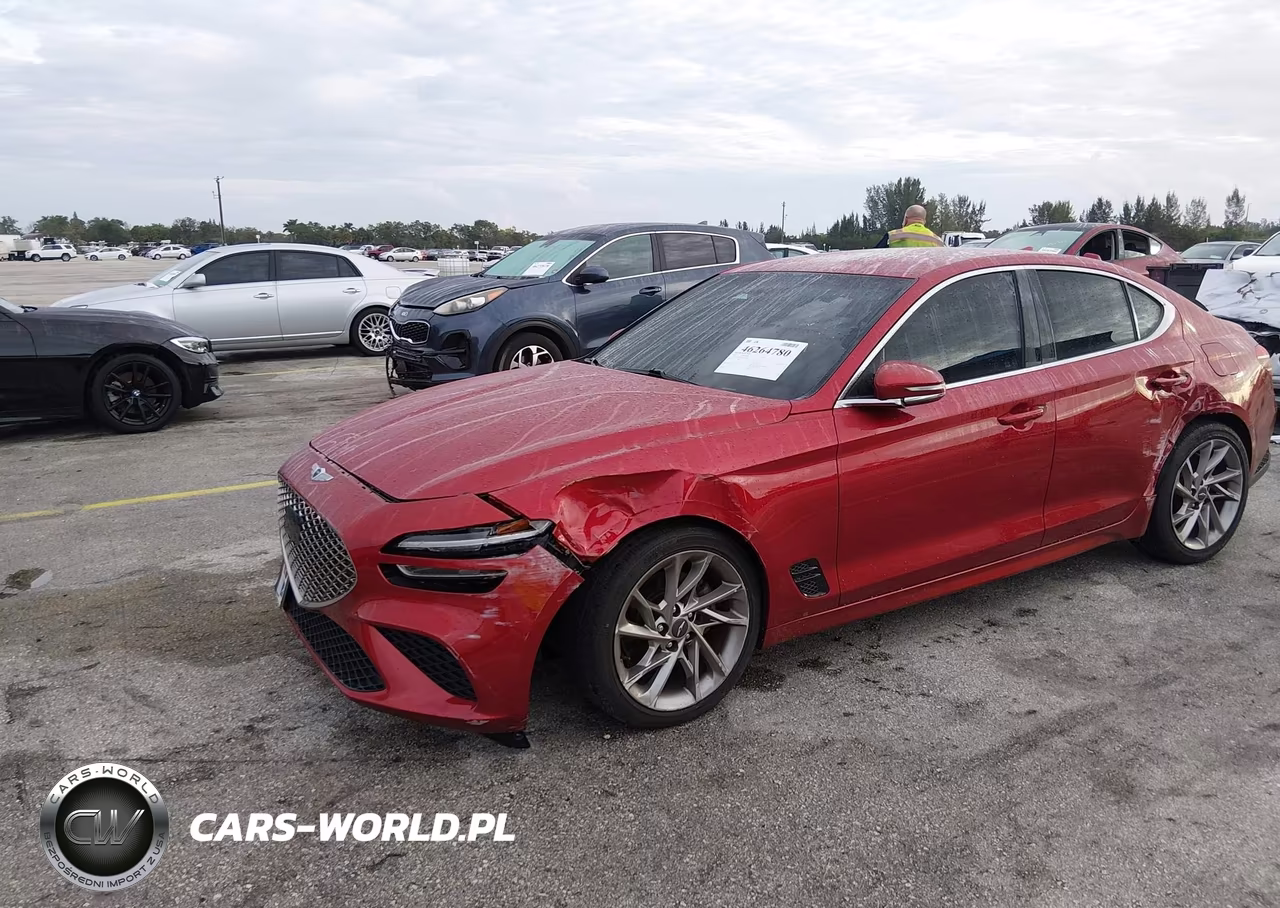 2022 Genesis G70 2.0T Rwd VIN:KMTG34TA7NU093408 - 2