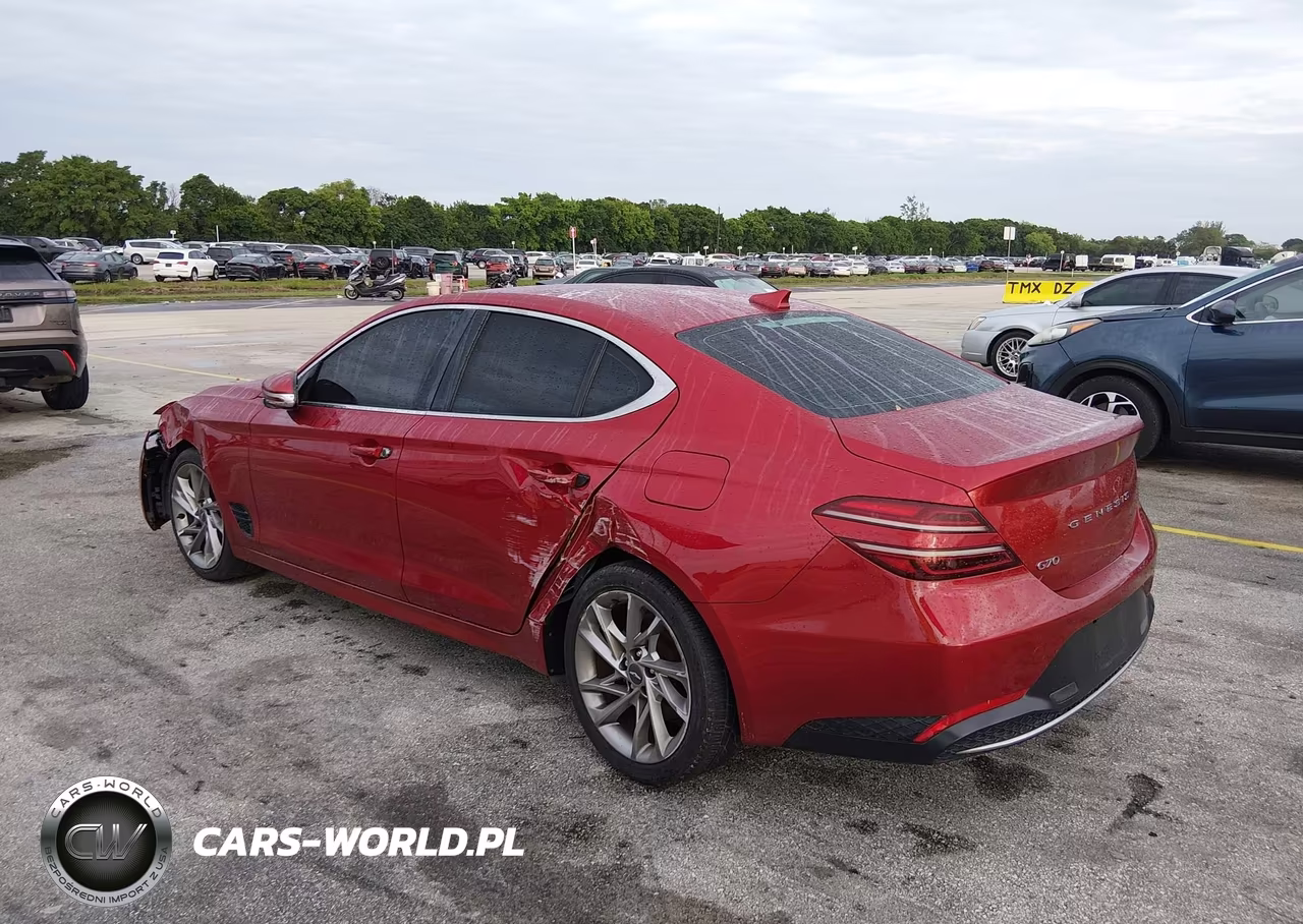 2022 Genesis G70 2.0T Rwd VIN:KMTG34TA7NU093408 - 3