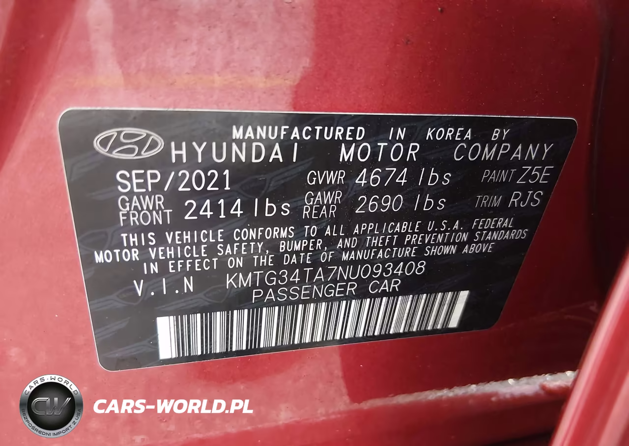 2022 Genesis G70 2.0T Rwd VIN:KMTG34TA7NU093408 - 9