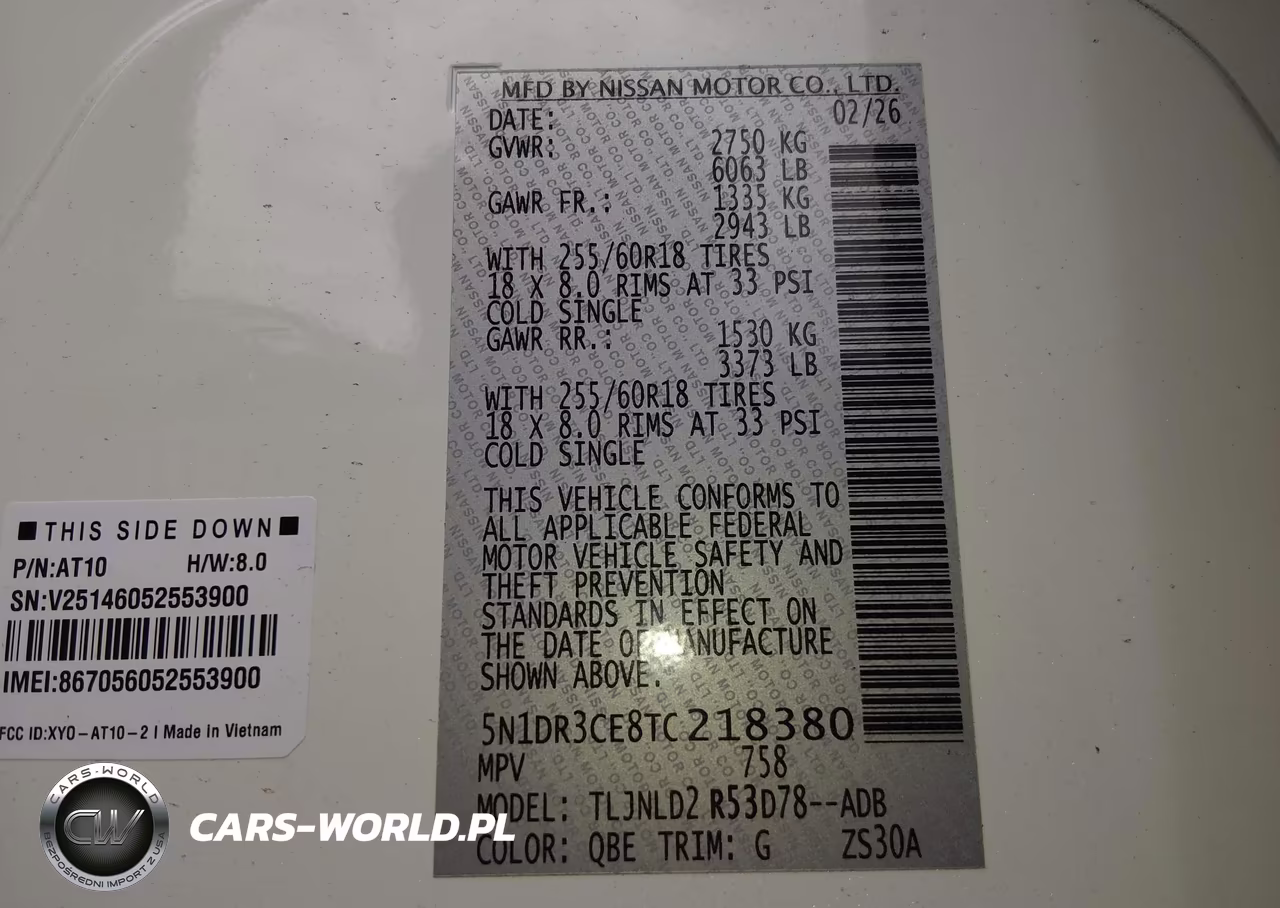 2026 Nissan Pathfinder Sl VIN:5N1DR3CE8TC218380 - 9