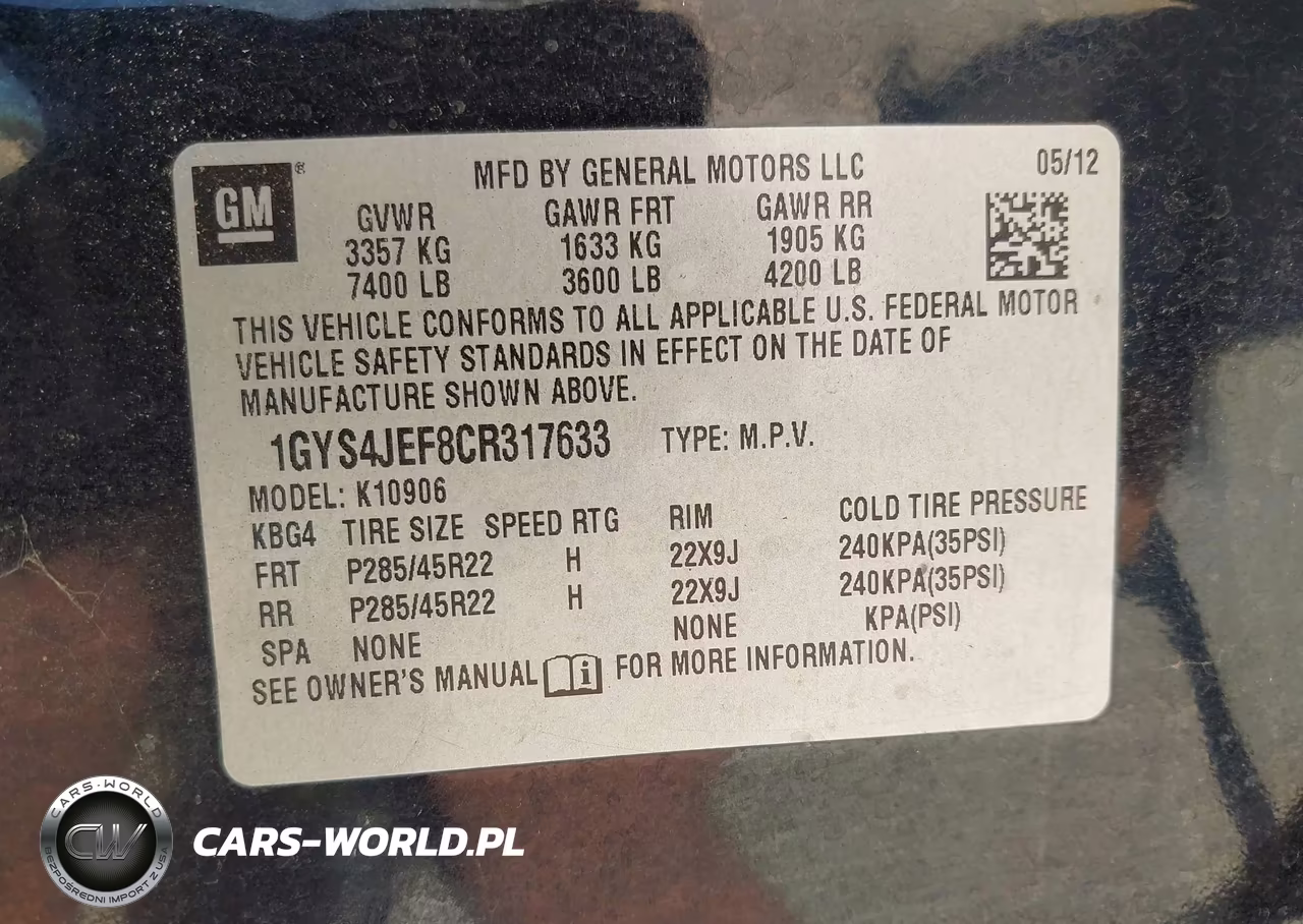 2012 Cadillac Escalade Esv Premium VIN:1GYS4JEF8CR317633 - 9
