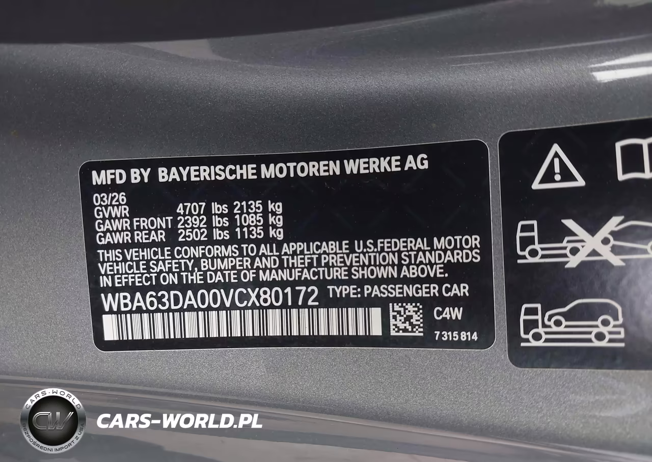 2027 BMW 430I VIN:WBA63DA00VCX80172 - 9