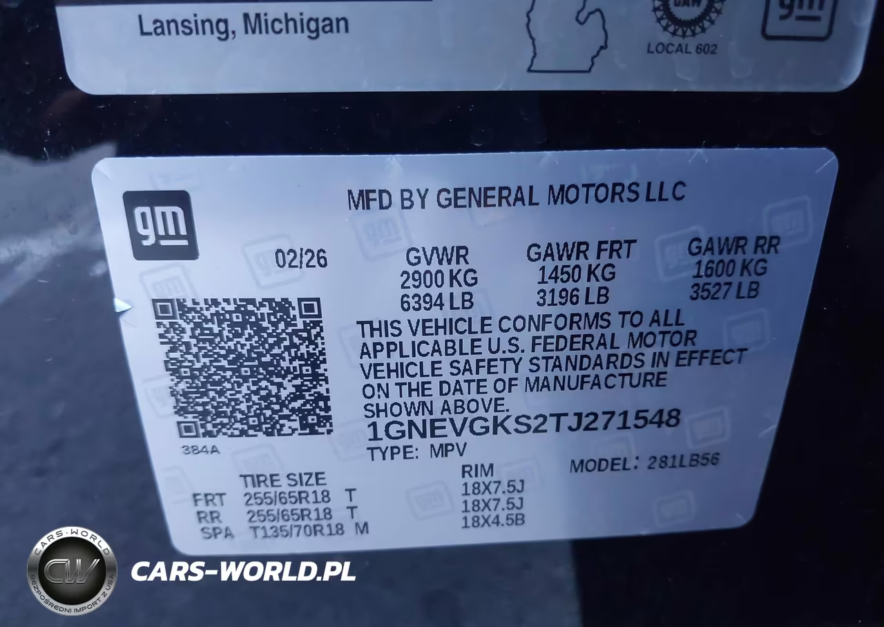 2026 Chevrolet Traverse Awd Lt VIN:1GNEVGKS2TJ271548 - 9