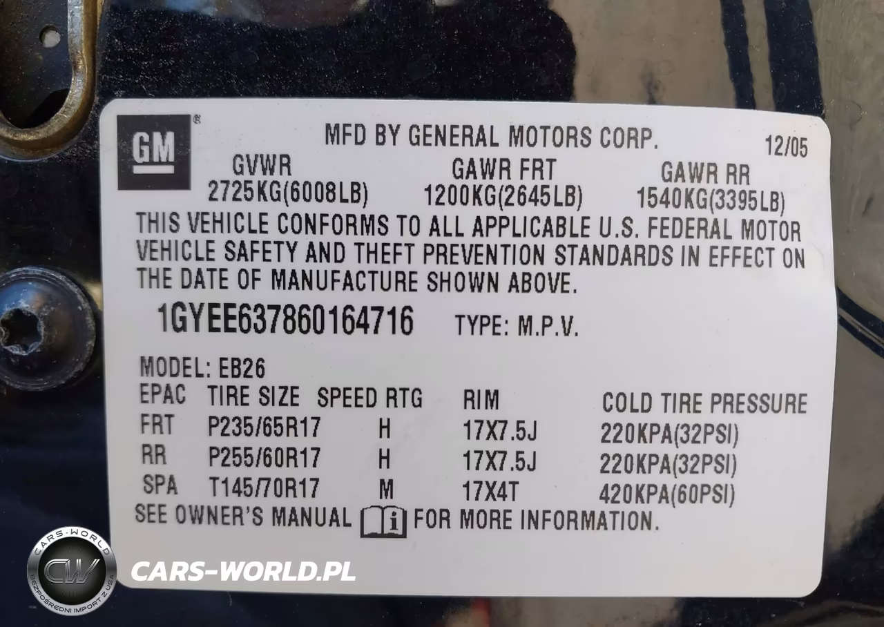 2006 Cadillac Srx V6 VIN:1GYEE637860164716 - 9