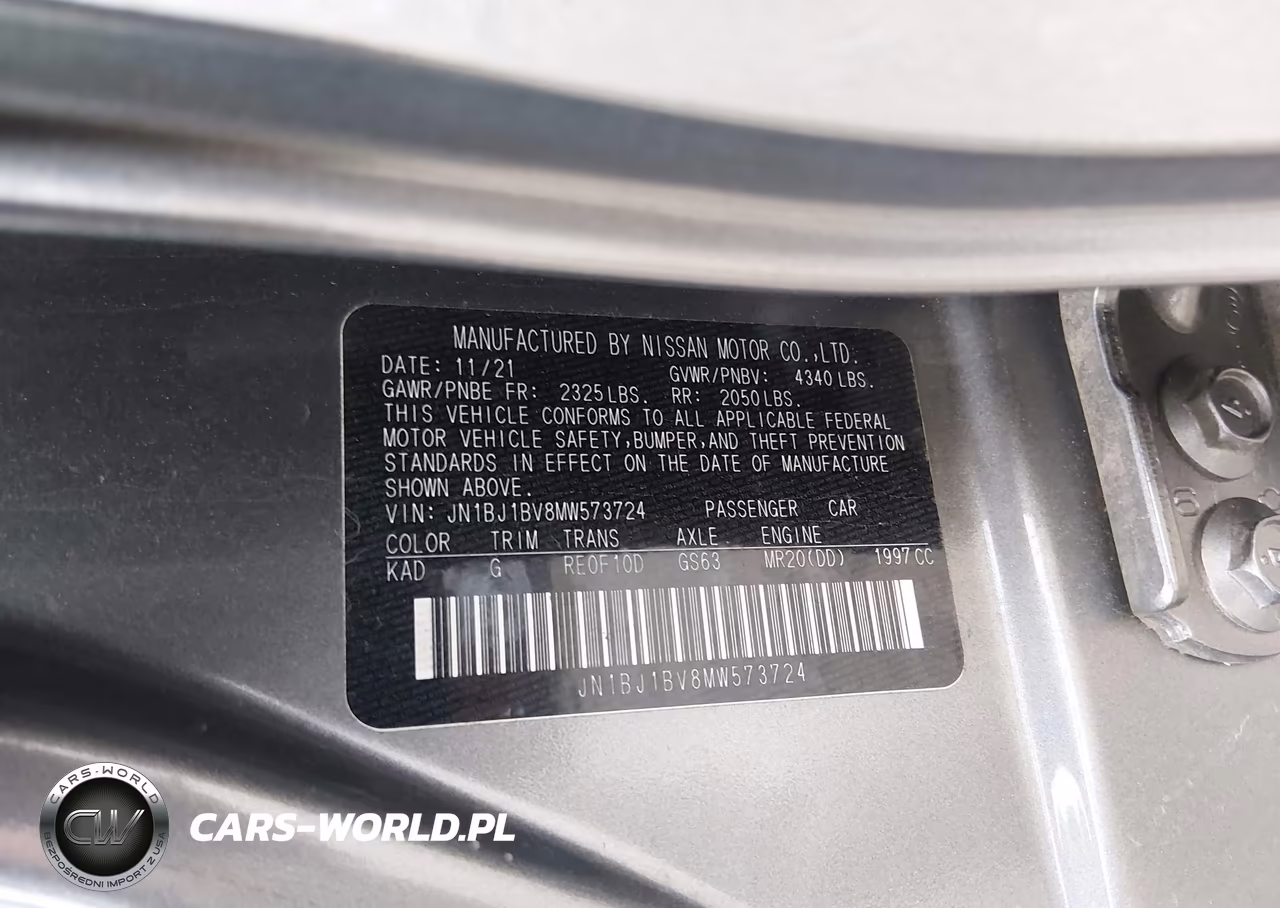 2021 Nissan Rogue Sport Sv Fwd Xtronic Cvt VIN:JN1BJ1BV8MW573724 - 9