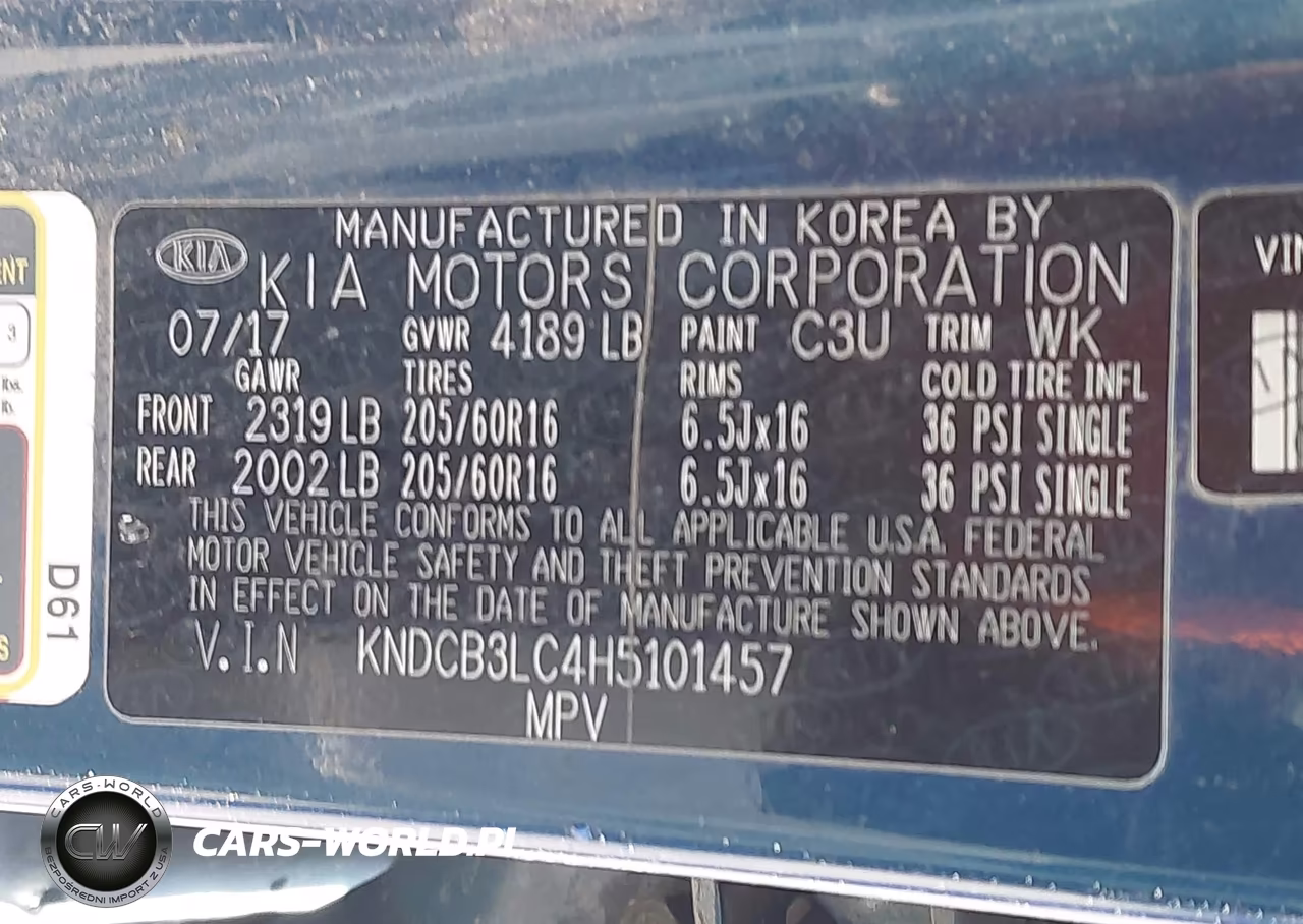 2017 Kia Niro Lx VIN:KNDCB3LC4H5101457 - 9