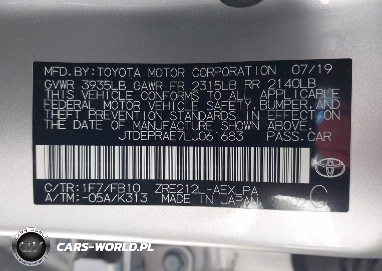 2020 Toyota Corolla Le VIN:JTDEPRAE7LJ061683 - 9