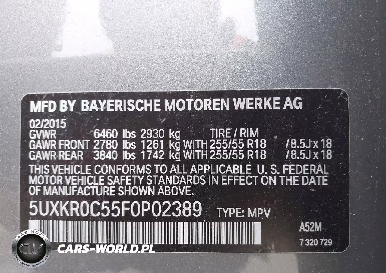 2015 BMW X5 xDrive35I VIN:5UXKR0C55F0P02389 - 9
