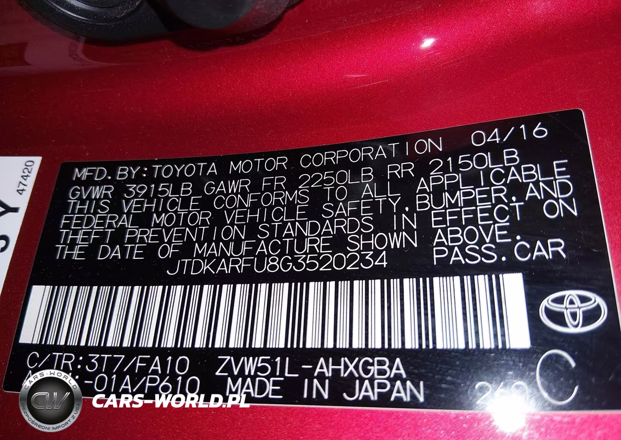 2016 Toyota Prius Three VIN:JTDKARFU8G3520234 - 9