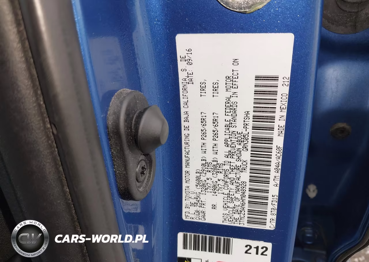 2017 Toyota Tacoma Trd Sport VIN:3TMCZ5AN6HM048928 - 9